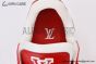 LV x Product Red Trainer Sneaker Monogram-embossed Red & White 1A8PJW