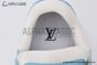 LV Trainer Sneaker Monogram-embossed White & Blue 1AA6X5