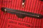 LV Neverfull MM Damier Ebene Canvas Cerise Red & Brown N40599