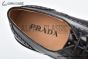 Prada Classic Black Smooth Leather Brogue Oxford