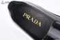 Prada Chocolate Black Patent Leather Loafers