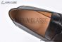 Hermes Ancora Black Smooth / Croco Patern Leather Loafer