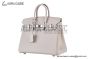 Hermes Birkin 25 Craie Togo Leather Palladium Hardware Fully Handmade