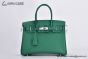 Hermes Birkin 30 Vert Vertigo Epsom Leather Palladium Hardware Fully Handmade