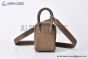 Hermes Mini Lindy Etoupe Togo Leather Palladium Hardware Fully Handmade