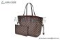 LV Neverfull MM Damier Ebene Canvas Cerise Red & Brown N40599