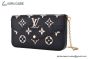 LV Félicie Pochette Bag Monogram Empreinte Leather Black M82479