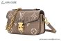 LV Pochette Métis East West Bag Monogram Empreinte Leather Gray M23081