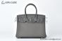 Hermes Birkin 30 Etain Togo Leather Palladium Hardware Fully Handmade
