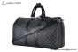 LV Keepall Bandoulière 45 / 55 Damier Graphite Canvas Black N41418 / N41413