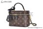 LV Vanity PM Bag Monogram and Reverse Canvas Brown M45165
