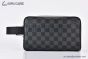 LV Locker Dopp Kit Damier Graphite Canvas Black N83112