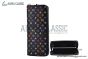 LV x TM Clemence Wallet Black Murakami Monogram Canvas M13408
