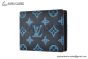 LV Multiple Wallet Navy River Blue Monogram Leather M82323