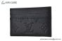 LV Porte-Cartes Double Black Monogram Shadow Leather M81415