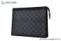 LV Pochette Voyage MM Black Damier Graphite Canvas N41696