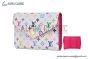 LV x TM Victorine Wallet White Murakami Monogram Canvas M14163