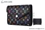 LV x TM Victorine Wallet Black Murakami Monogram Canvas M14163