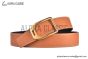 HERMES Jokey Belt Permabrass Buckle & Noir / Orange Reversible Epsom Leather Belt