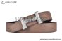HERMES Constance Touareg Belt Buckle & Graphite / Craie Reversible Togo & Box 135 Leather Belt
