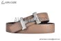 HERMES Constance Touareg Belt Buckle & Graphite / Craie Reversible Epsom Leather Belt