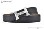 HERMES Constance Belt Buckle & Graphite / Craie Reversible Epsom Leather Belt