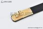 HERMES Lady Kelly 18 YG Buckle & Black Epsom Leather Belt