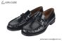 Ferragamo Gancini Black Patent Leather Loafer