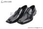 Balenciaga Black Waxed Leather Loafer