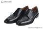 Prada Classic Black Smooth Leather Brogue Oxford