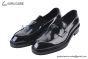 Prada Chocolate Black Patent Leather Loafers