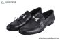 Hermes Paris Black Goat Leather Loafer with Tassel