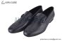 Hermes Slim Black H Buckle Black Smooth Leather Loafer