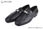 Hermes Karl Black Smooth / Croco Patern Leather Loafer