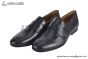 Hermes Ancora Black Smooth / Croco Patern Leather Loafer