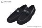 Hermes Karl Black Suede Leather Loafer