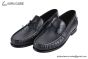 Hermes Karlo Black Smooth Leather Loafer with Black H Buckle