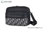 Dior Rider 2.0 Zipped Messenger Bag Beige & Black Oblique Jacquard with Black Grained Calfskin