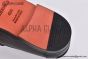 Hermes Slim Silver H Buckle Black Smooth Leather Loafer