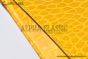 Hermes Mini Kelly Jaune Ambre Crocodile Leather Palladium Hardware Fully Handmade