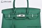 Hermes Birkin 30 Vert Vertigo Epsom Leather Palladium Hardware Fully Handmade