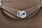 Hermes Mini Lindy Etoupe Togo Leather Palladium Hardware Fully Handmade