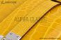Hermes Mini Kelly Jaune Ambre Crocodile Leather Palladium Hardware Fully Handmade