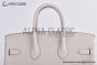 Hermes Birkin 25 Craie Togo Leather Palladium Hardware Fully Handmade