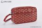 Goyard Cap-Vert PM Bag Canvas & Calfskin Red