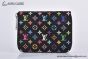 LV x TM Zippy Coin Purse Black Murakami Monogram Canvas M13409