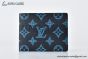 LV Multiple Wallet Navy River Blue Monogram Leather M82323