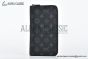 LV Zippy Organizer Wallet Black Monogram Eclipse Canvas M82081