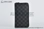 LV Zippy Organizer Wallet Black Damier Graphite Canvas N63077