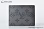 LV Slender Wallet Gray Monogram Eclipse Reverse Canvas M80906